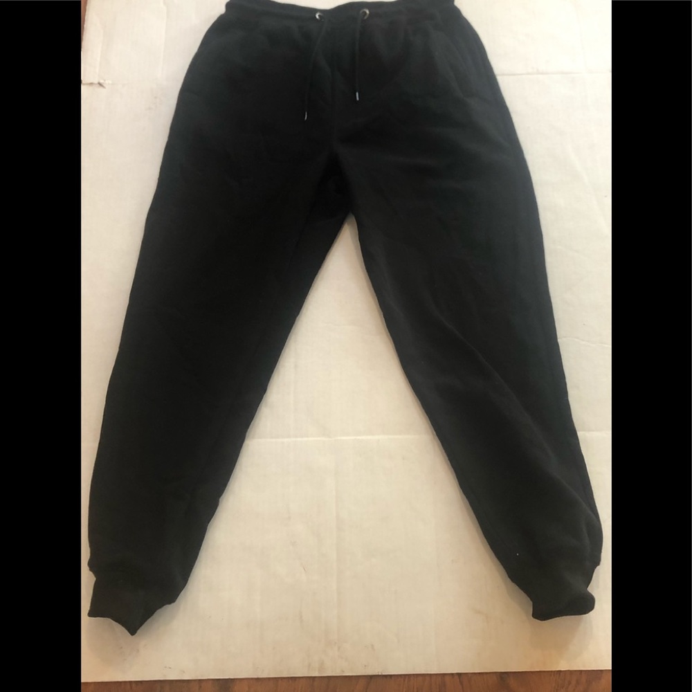 Men black joggers